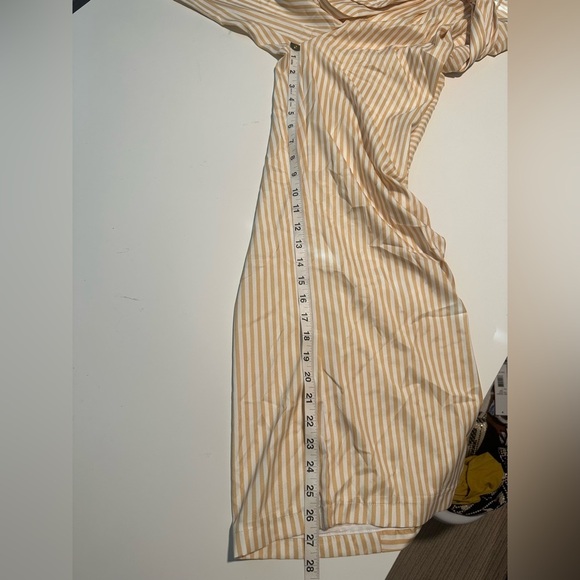 c/meo collective yellow and white striped pants Size S - Picture 2 of 8